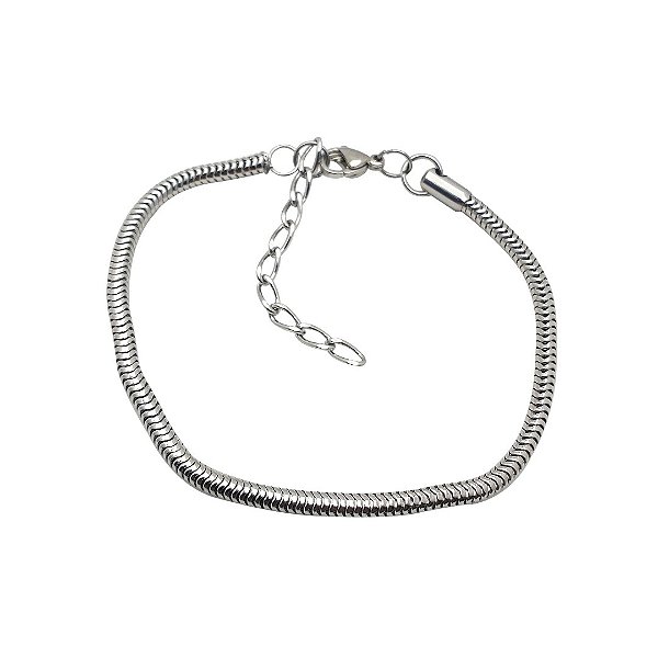 Pulseira de aço inoxidável rabo de rato