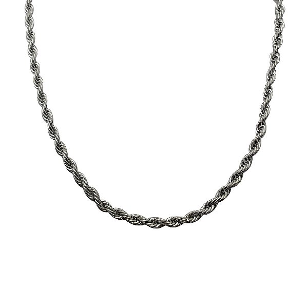 Gargantilha de aço inoxidável choker cordão baiano