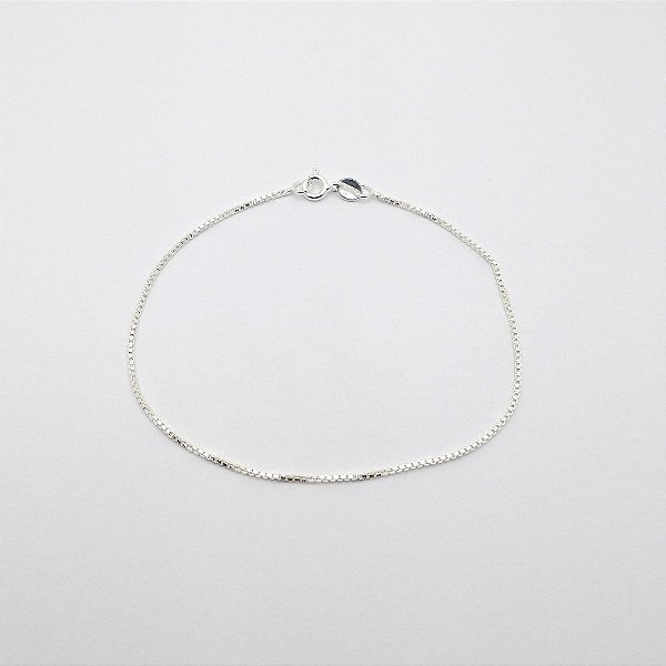Pulseira de prata 925 corrente veneziana
