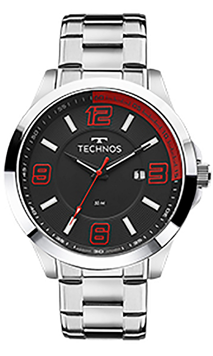 Relógio Technos Masculino Racer prata