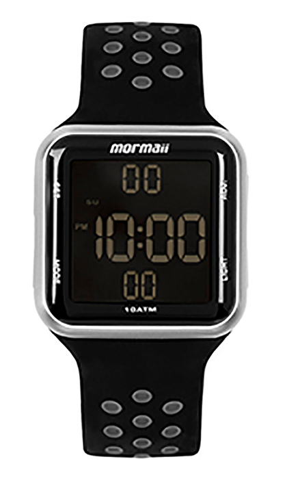 Relógio MORMAII Feminino digital preto MO66018k