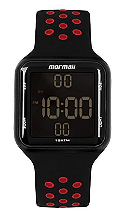 Relógio MORMAII Feminino digital preto MO66018P