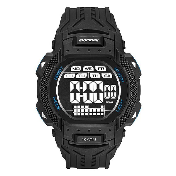 Relógio Mormaii masculino Action Preto MO18779AA8P