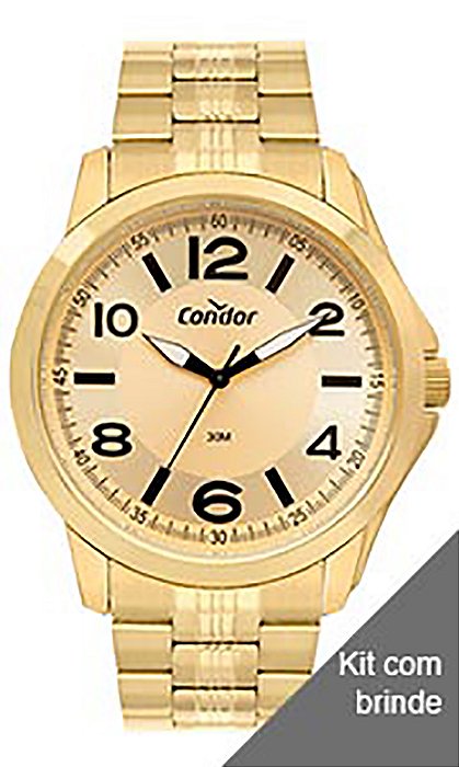 Kit Condor Masculino Dia a Dia Dourado COPC21AECHK4D