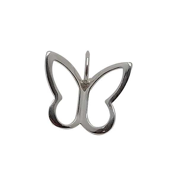 Pingente de prata 925 borboleta vazada
