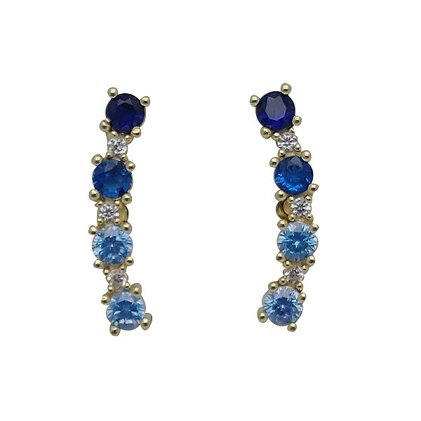 Brincos folheados a ouro 18k ear cuff