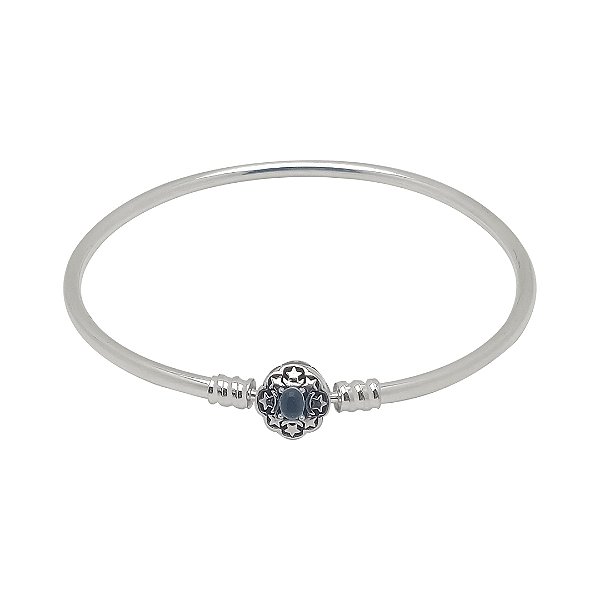 Pulseira de prata 925 para berloques rígida