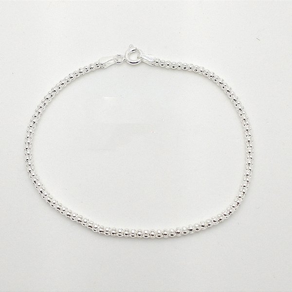 Pulseira de prata 925 pipoca