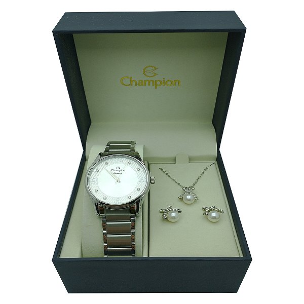 Relógio Feminino Elegance Champion Prata CN26215Q