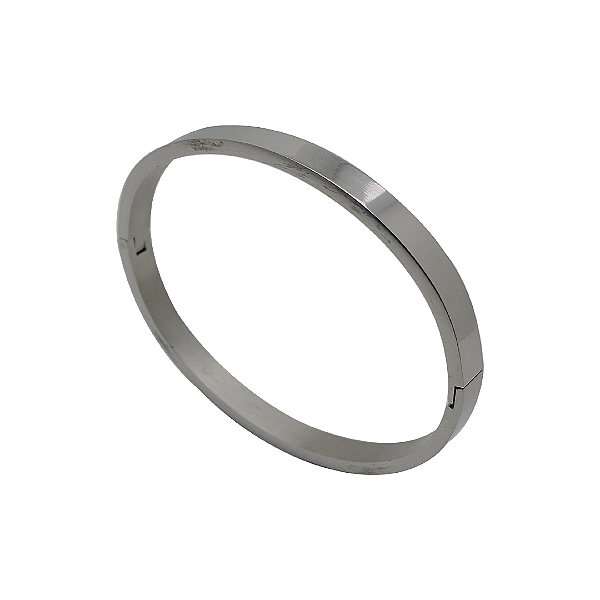 Bracelete de aço inox lisa