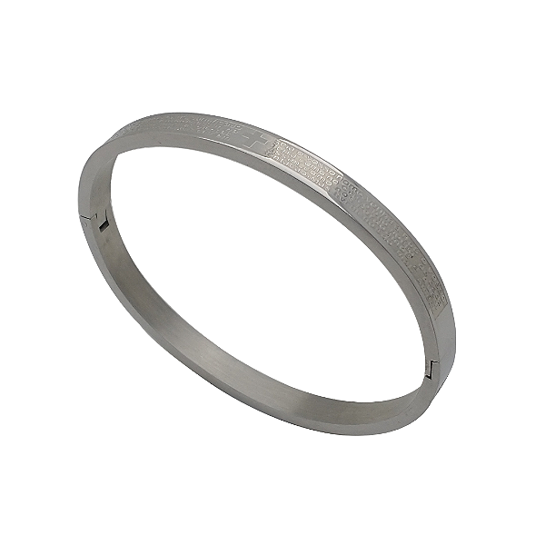 Bracelete de aço inoxidável oração