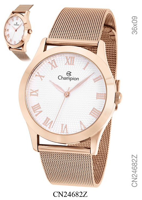 Relógio Feminino Quartz Champion Rosé CN24682Z