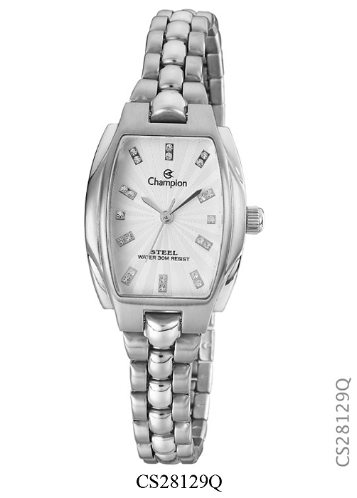 Relógio Feminino Champion Steel Prata Cs28129q