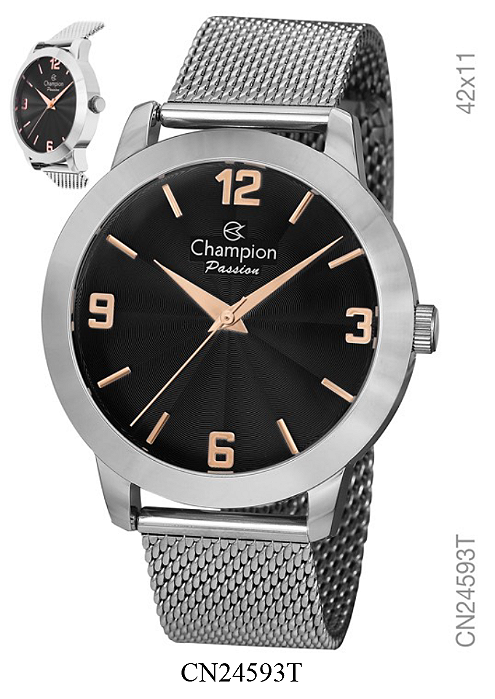 Relógio Feminino Passion Champion Prata CN24593T