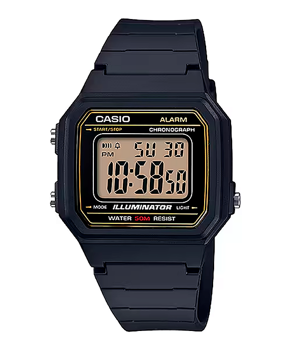 Relógio Casio Illuminator Digital W-217H-9AVDF
