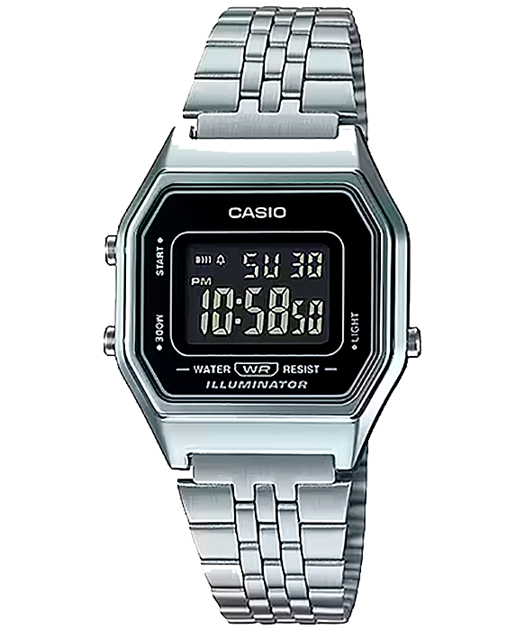 Relógio unissex Digital Casio Vintage LA680WA-1BDF