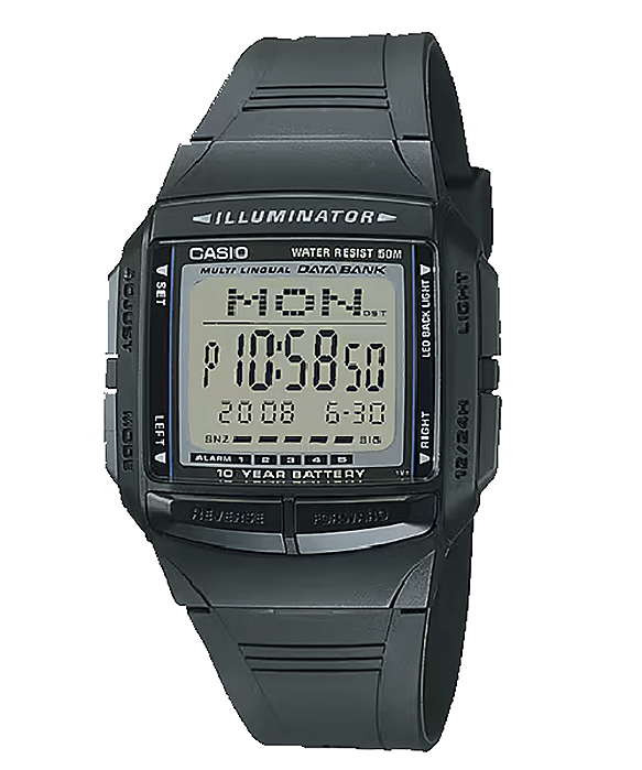 Relógio Casio Masculino Data Bank DB-36-1AVDF