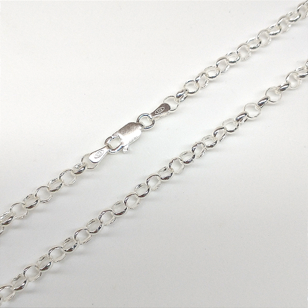 Corrente de prata 925 Elo português 4 mm