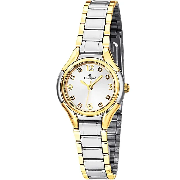Relógio Feminino Champion CH24964S Dourado e Prata – Aço Inox