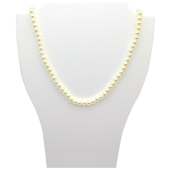 Corrente Banhada a Ouro 18K Pérolas Sintéticas 4mm – Elegância e Sofisticação