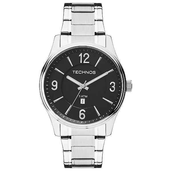 Relógio Technos Masculino Steel Prata 2015BZBS/1P – Elegância e Resistência