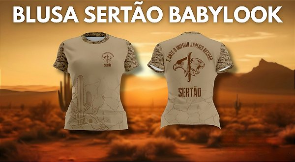Blusa Sertão Babylook