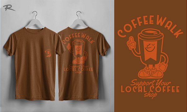 Camiseta Support your local Coffee Shop l (Art by Renato Spadari)
