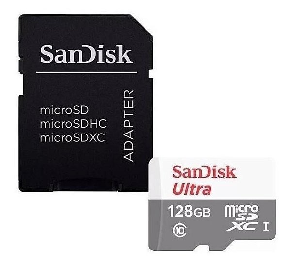Cartão De Memória Sandisk 128gb 100mb/s Ultra Original Nfe