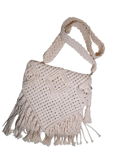 crochet macrame bolsa