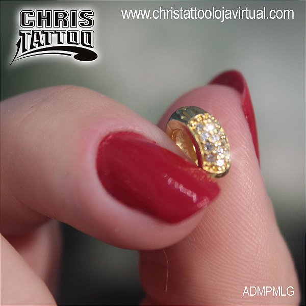 Piercing Argola Micro Pedras Meio Liso