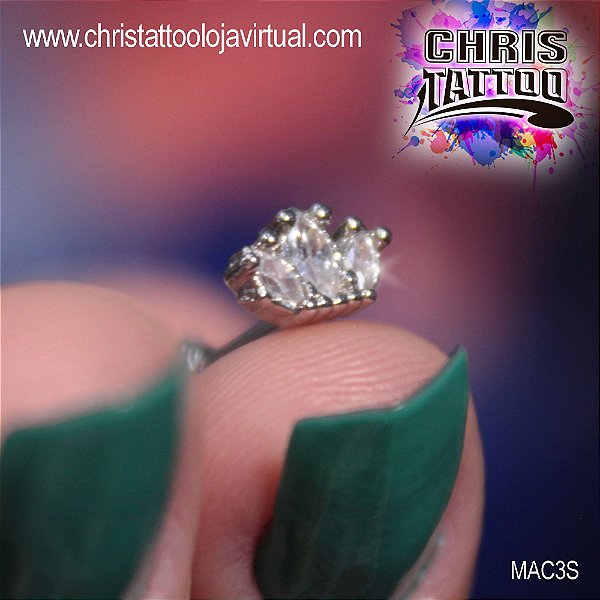 Piercing de Coroa com 3 Pedras