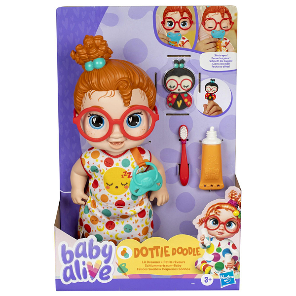 Baby Alive - Pequenos sonhos Ruiva - Dottie Doodle  - Hasbro