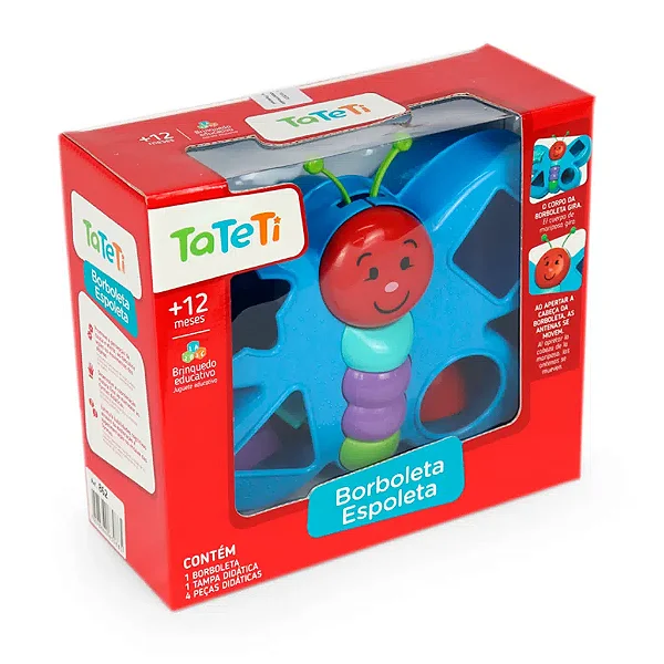 Brinquedo Educativo Borboleta Espoleta - Tateti