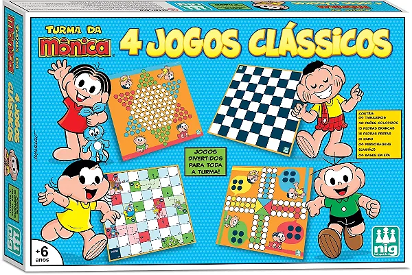 4 JOGOS CLÁSSICOS - TURMA DA MÔNICA - Nig