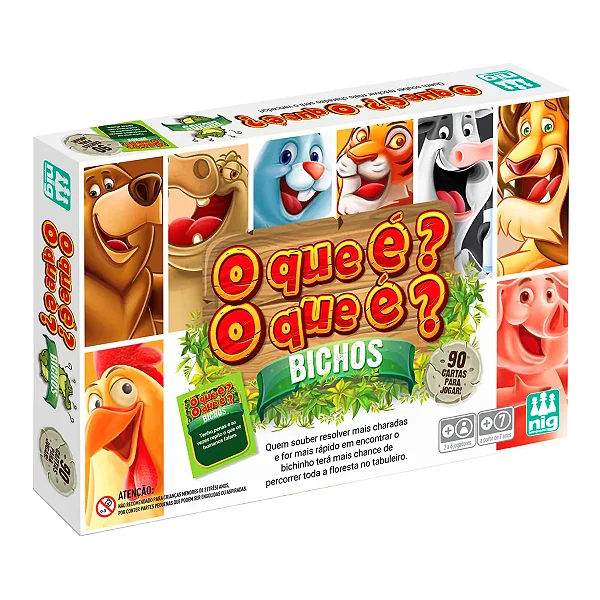 Jogo O QUE É? O QUE É? BICHOS - Nig