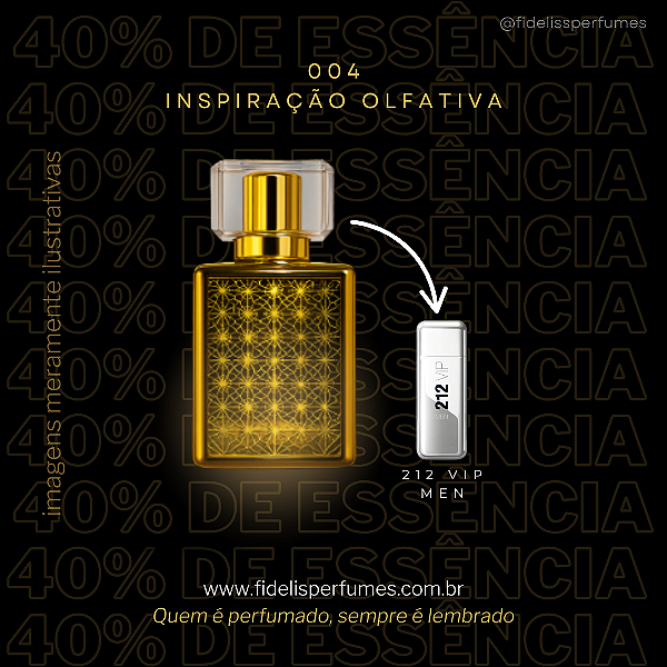 004 - Inspiração Olfativa do 212 Vip Men - 50ml
