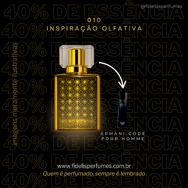 010 - Inspiração Olfativa do Armani Code Pour Homme - 50ml