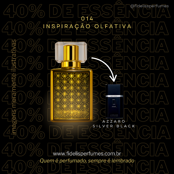 014 - Inspiração Olfativa do Azzaro Silver Black - 50ml
