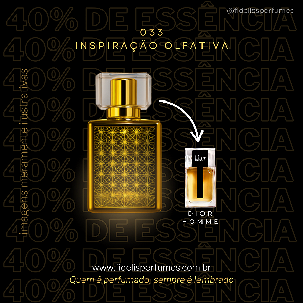 033 - Inspiração Olfativa do Dior Homme - 50ml