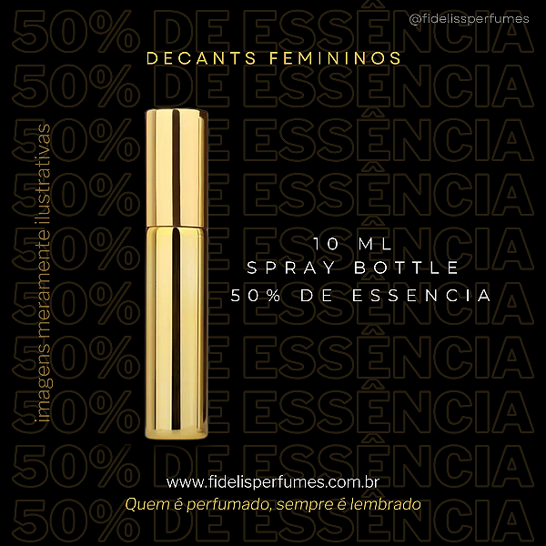 Decants Femininos - 50% de essência - 10ml