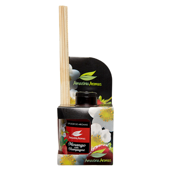 Difusor de Ambientes Amazônia Aromas 270ml Morango com Champagne