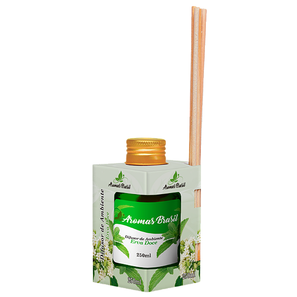 Difusor de Ambientes Aromas Brasil 250ml Erva Doce