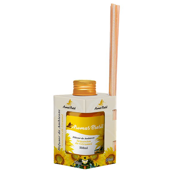 Difusor de Ambientes Aromas Brasil 250ml Sementes de Girassol