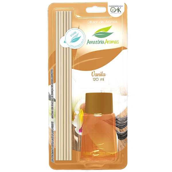 Difusor de Ambientes Blister Amazônia Aromas 120ml Vanila