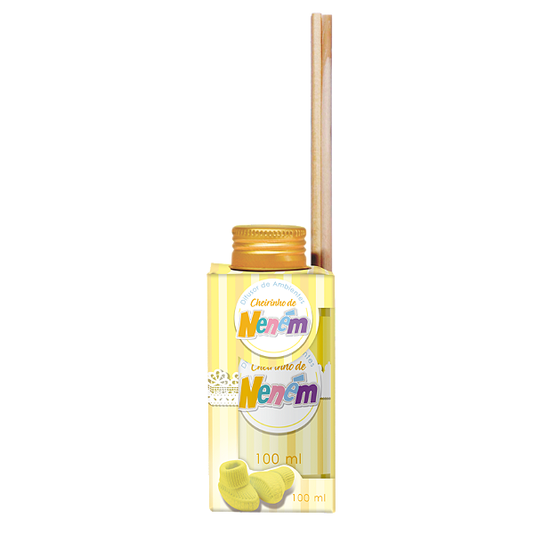 Difusor de Ambientes Cheirinho de Neném 100ml Amarelo