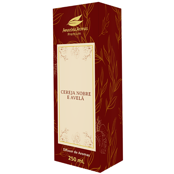 Difusor Premium Amazônia Aromas 250ml Cereja Nobre e Avelâ