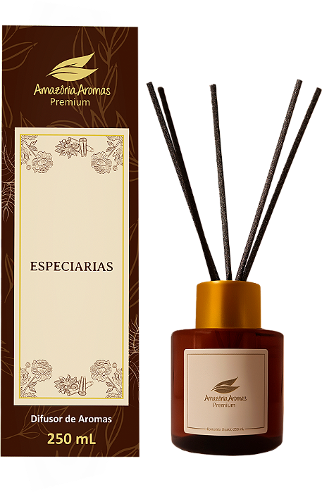 Difusor Premium Amazônia Aromas 250ml Especiarias
