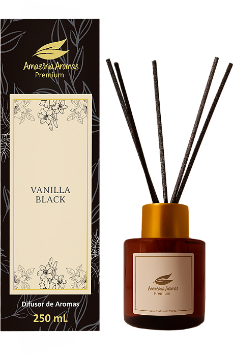 Difusor Premium Amazônia Aromas 250ml Vanilla Black