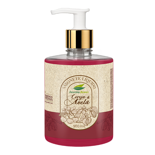 Sabonete Amazônia Aromas 500ml Cereja e Avelã