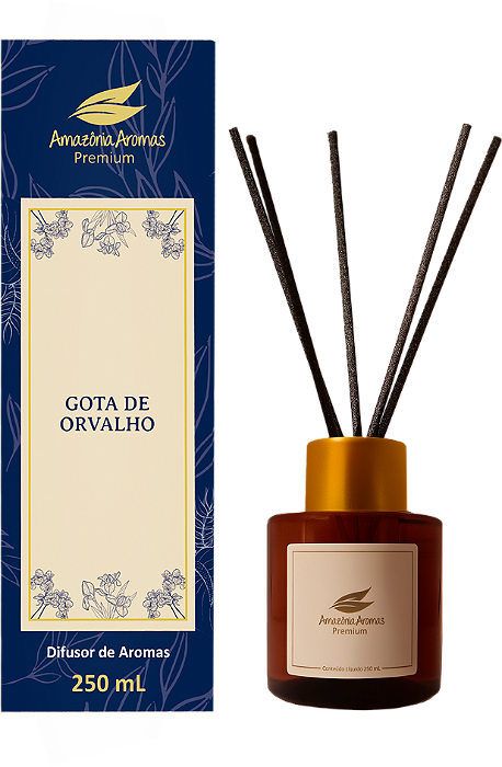 Difusor Premium Amazônia Aromas 250ml Gota de Orvalho